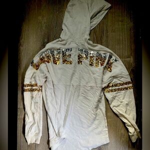 Pink sparkle pullover